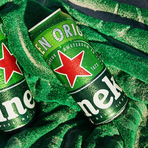 喜力啤酒 heineken 喜力 啤酒500ml*21听大罐听装(经典18听 星银3听)