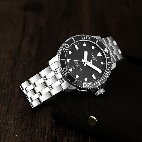 天梭(tissot)瑞士表 tissot 天梭 海星系列 40毫米自动上链腕表 t120.