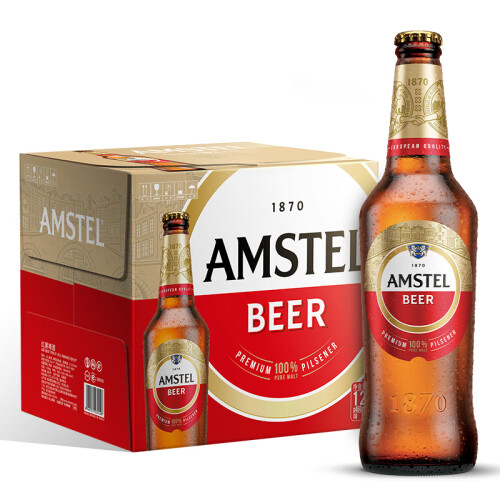 喜力啤酒 heineken 喜力 amstel紅爵啤酒460ml*12瓶 整箱裝多少錢-聚