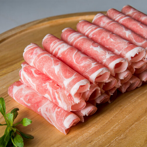 大庄园国产羔羊肉片卷500g袋涮肉火锅食材冷冻羊肉羊肉卷
