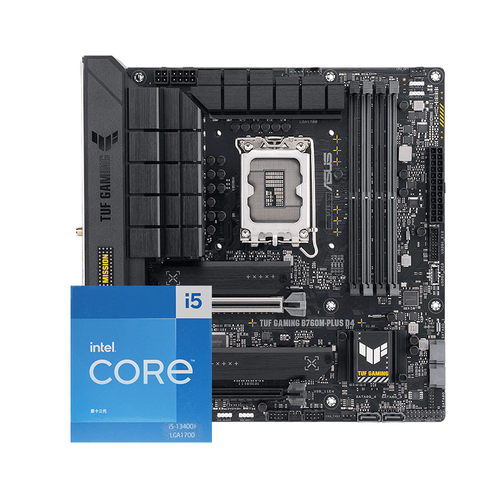 华硕tufgamingb760mplusd4重炮手主板英特尔inteli513400fcpu主板cpu