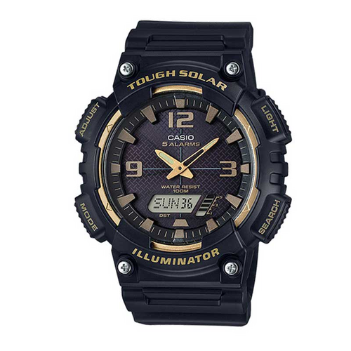 卡西欧casio大众指针系列太阳能防水数字双显运动休闲男表aqs810w1a3