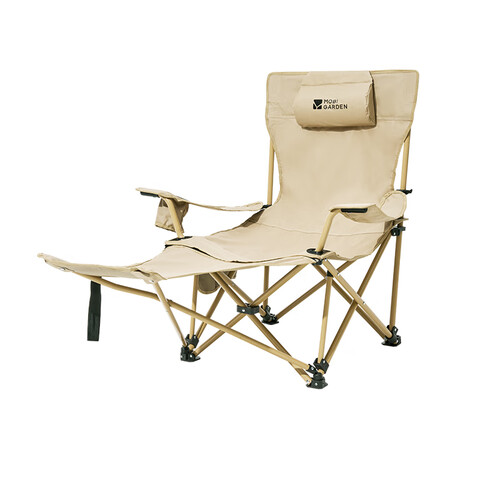 牧高笛mobigarden乐享躺椅户外露营可调节带脚托折叠椅坐躺两用靠背