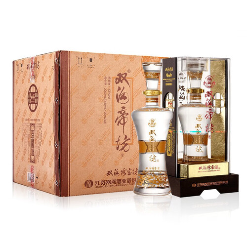 双沟珍宝坊帝坊浓香型白酒42度480ml20ml4瓶整箱装