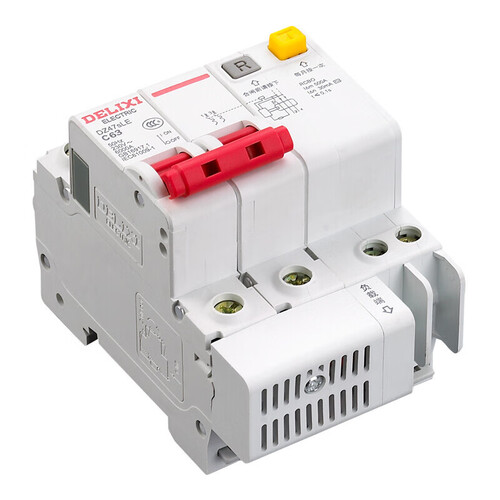 德力西电气空开断路器空气开关漏电保护器dz47sle 2p 63a 51.
