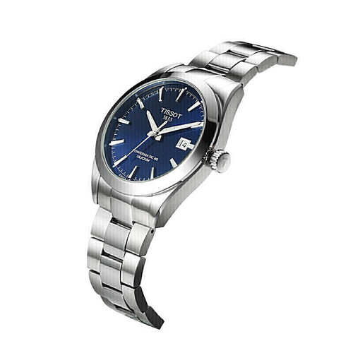 天梭tissot风度系列钢带机械男表t1274071104100