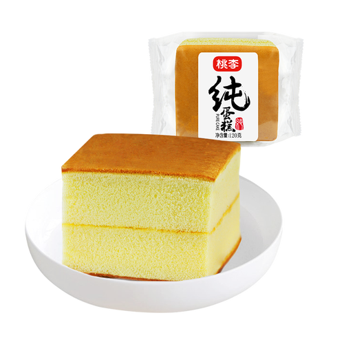 桃李纯蛋糕营养早餐34鸡蛋手撕小面包下午茶糕点心零食120g6袋