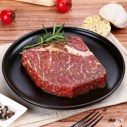 万馨沃牛安格斯厚切上脑牛排250g黑胡椒味原料牛排搭配秘制调味