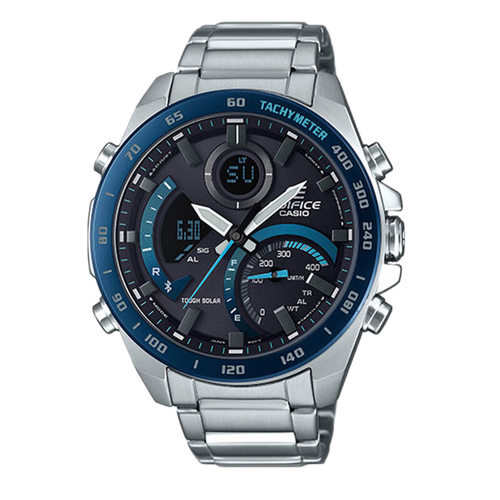 卡西欧casioecb10系列八角形农家橡树赛车蓝牙时尚黑武士防水商务男士