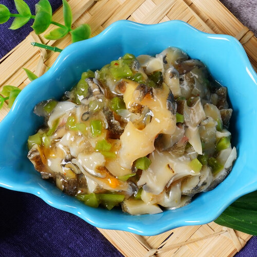 君之味芥末海螺片即食冷冻日料小菜海鲜罐头料理前菜下酒菜调味海螺片