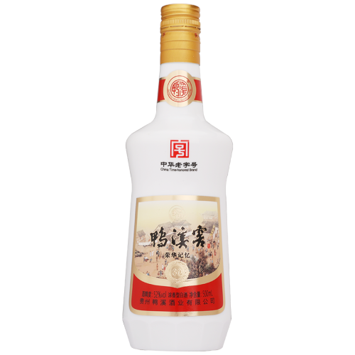 鸭溪窖浓香型白酒52度荣华记忆80版500ml6瓶整箱装