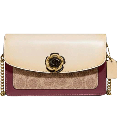 蔻驰(coach)箱包 coach 蔻驰 parker系列 女士涂层帆布配皮单肩包