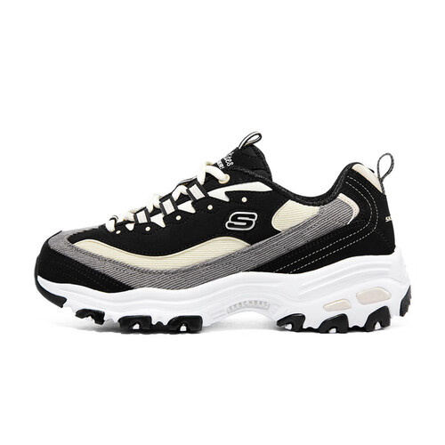 skechers斯凯奇奶茶熊经典熊猫鞋复古秋季老爹鞋女百搭亲子运动鞋