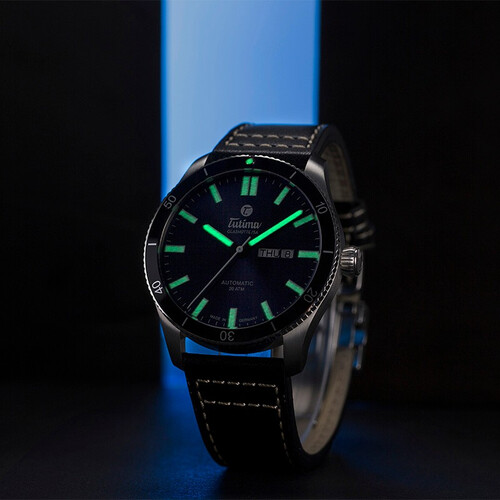 拓天马(tutima)军表德国表手表男空港系列自动机械男士皮带手表运动
