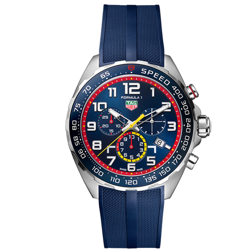 泰格豪雅tagheuerf1系列瑞士手表红牛款计时码表石英男士腕表表带caz