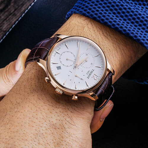 天梭(tissot)瑞士表 天梭(tissot)瑞士手表 俊雅系列腕表 皮带石英男