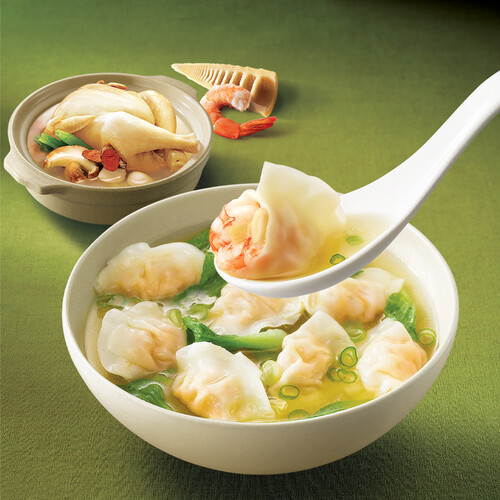 必品阁(bibigo) 上汤云吞 优质虾仁 鲜美鸡汤 230g 约20只 早餐夜宵