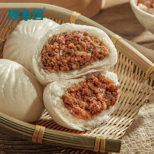 理象国x冶春淮扬京葱鲜肉包300g6只袋早餐速食包子加热即食