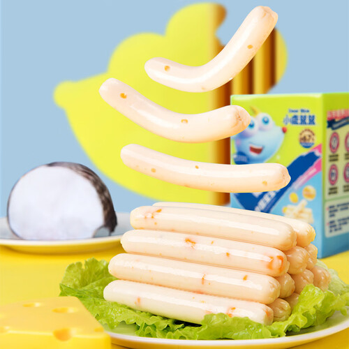 小鹿蓝蓝宝宝零食 deer blue 小鹿蓝蓝 儿童深海鳕鱼肠 300g多少钱-聚