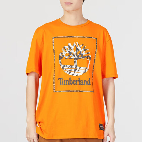 timberland添柏岚t恤男夏季新款户外运动时尚轻薄透气宽松圆领棉短袖