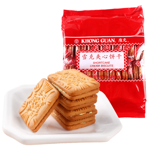 康元饼干/膨化 khong guan 康元 雪克夹心饼干 600g*1袋多少钱-聚超值