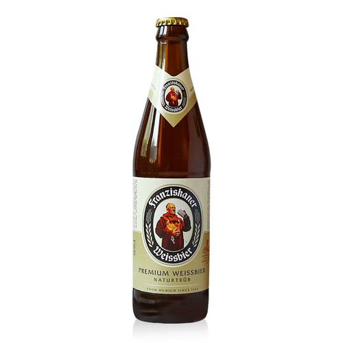 范佳乐franziskaner教士德国小麦白精酿啤酒450ml12瓶麦香浓郁白啤450