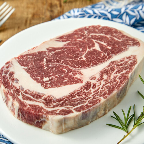 天谱乐食俄罗斯育肥250天黑安格斯眼肉原切牛排250g肋眼厚切西餐生鲜