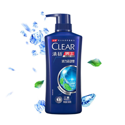 清扬洗发水 clear 清扬 男士去屑洗发露 活力运动薄荷型 500g多少钱