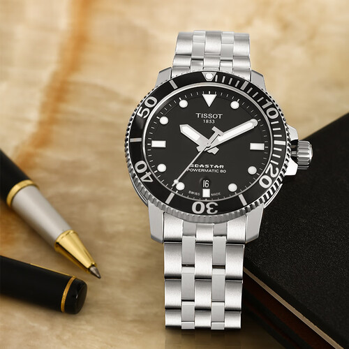 天梭(tissot)瑞士表 tissot 天梭 海星系列 40毫米自动上链腕表 t120.