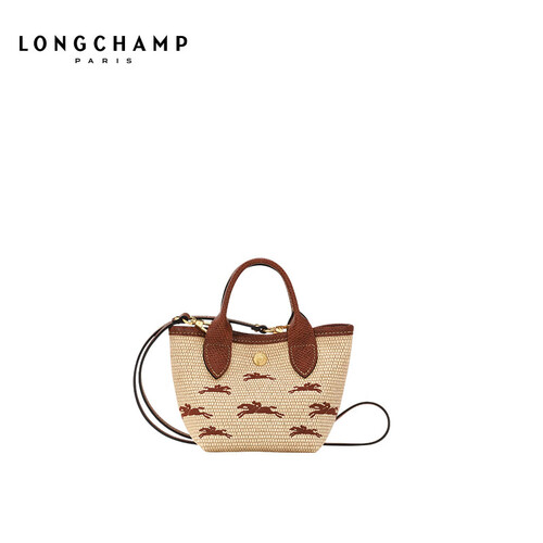 longchamp珑骧2023秋冬款女包lepanierpliage迷你草编包