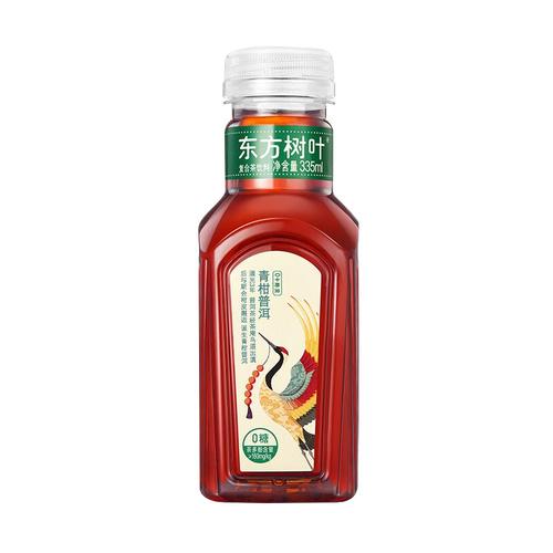 农夫山泉东方树叶335ml500ml茶饮料青柑普洱335ml6瓶