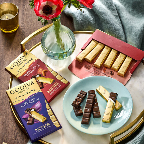 歌帝梵(godiva)醇享系列72%可可黑巧克力制品 90g 办公室零食进口