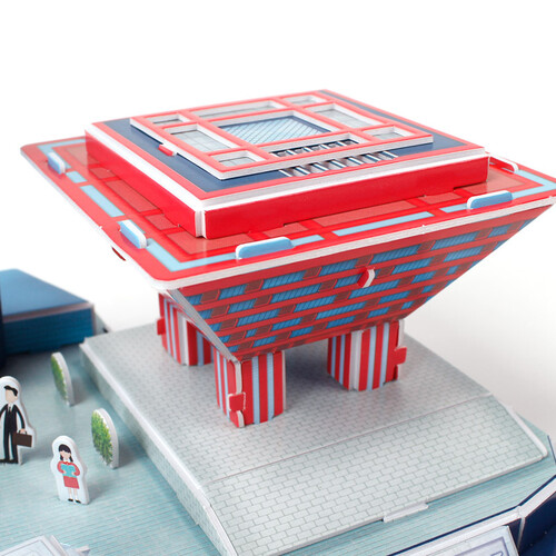 乐立方3d立体拼图纸质建筑模型拼装城市风景线diy拼装模型玩具中国