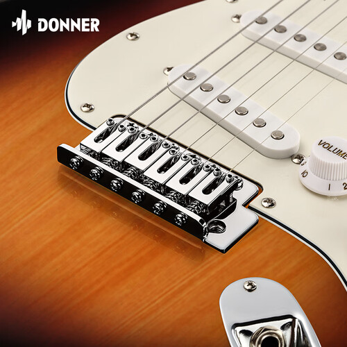 donner吉他 donner 唐农 q1初学单摇专业电吉他 日落橘-全套礼包多少