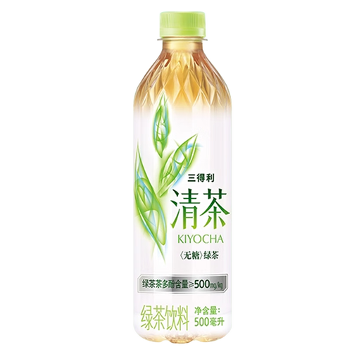 三得利suntory清茶绿茶饮料0糖0脂500ml15瓶整箱装