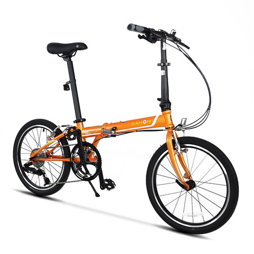 大行dahon青春版p8折叠自行车20寸8速成人超轻男女式单车kac081亮面橙