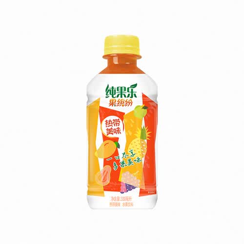百事可乐饮料 pepsi 百事 果缤纷 热带美味 果汁饮料整箱 330ml*12瓶