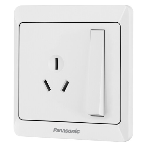 松下(panasonic)开关插座 三孔16a带单控开关插座 86型墙壁开关 雅悦