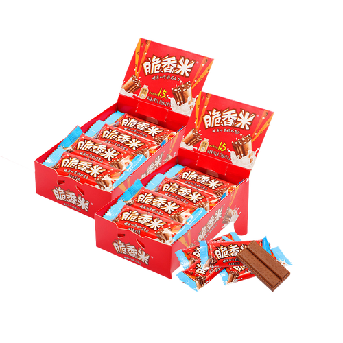 脆香米巧克力 脆香米 夹心牛奶巧克力192g盒装结婚喜糖休闲零食六一