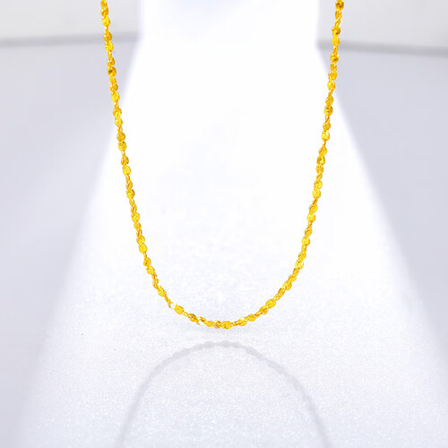 周六福(zlf)七夕礼物    黄金项链锁骨链黄金满天星项链 计价 42cm