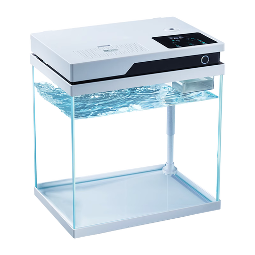 yee智能鱼缸客厅小型家用桌面超白玻璃鱼缸过滤自循环新款生态缸30cm