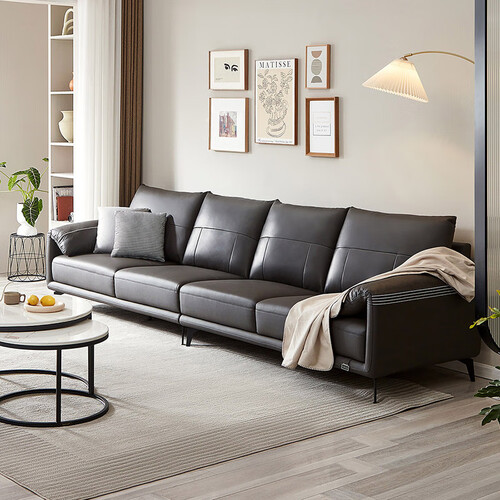 全友家居 沙发意式极简皮沙发客厅家具大象耳朵乳胶座包沙发102663