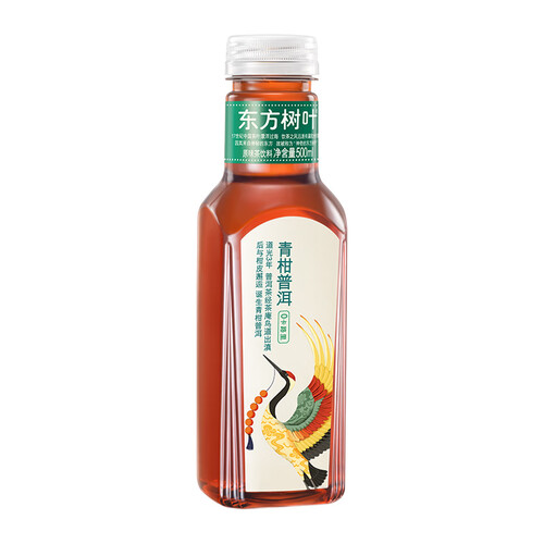 农夫山泉东方树叶青柑普洱茶复合茶饮料500ml15瓶整箱
