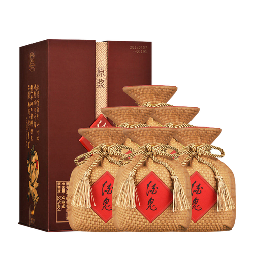 酒鬼原浆酒馥郁香型白酒52度500ml6瓶原厂包装箱