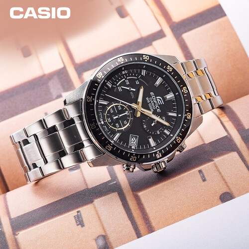 卡西欧casio手表edifice系列时尚商务防水日期显示石英男表efv540d1a9