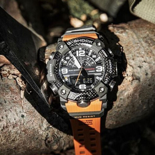 casio 卡西欧 g-shock陆地系列 男士石英腕表 gg-b100-1a9多少钱-聚