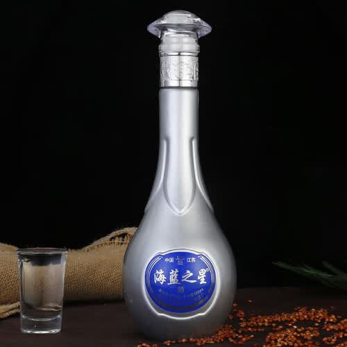 hai lan zhi xing 海蓝之星 6a级升级版 绵柔浓香型白酒 500ml 52度