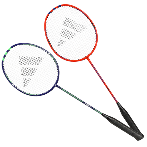 阿迪达斯adidas羽毛球拍耐用型球拍双拍超轻碳素中杆对拍球拍套装2支