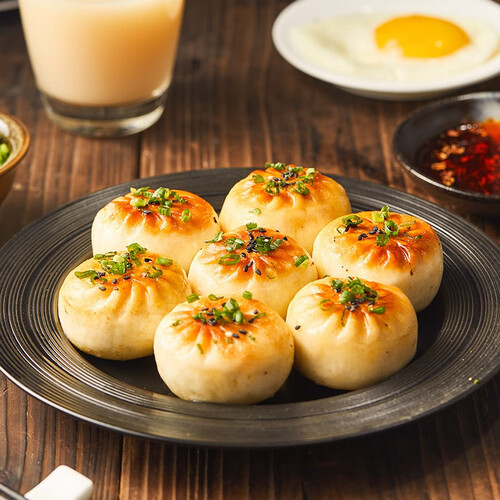 粮全其美 安格斯牛肉煎包 免油煎 微波速冻生煎包早餐半成品 方便早点