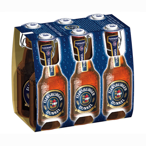 弗林博格(flensburger)啤酒 flensburger 弗林博格 黑啤酒 330ml*6瓶